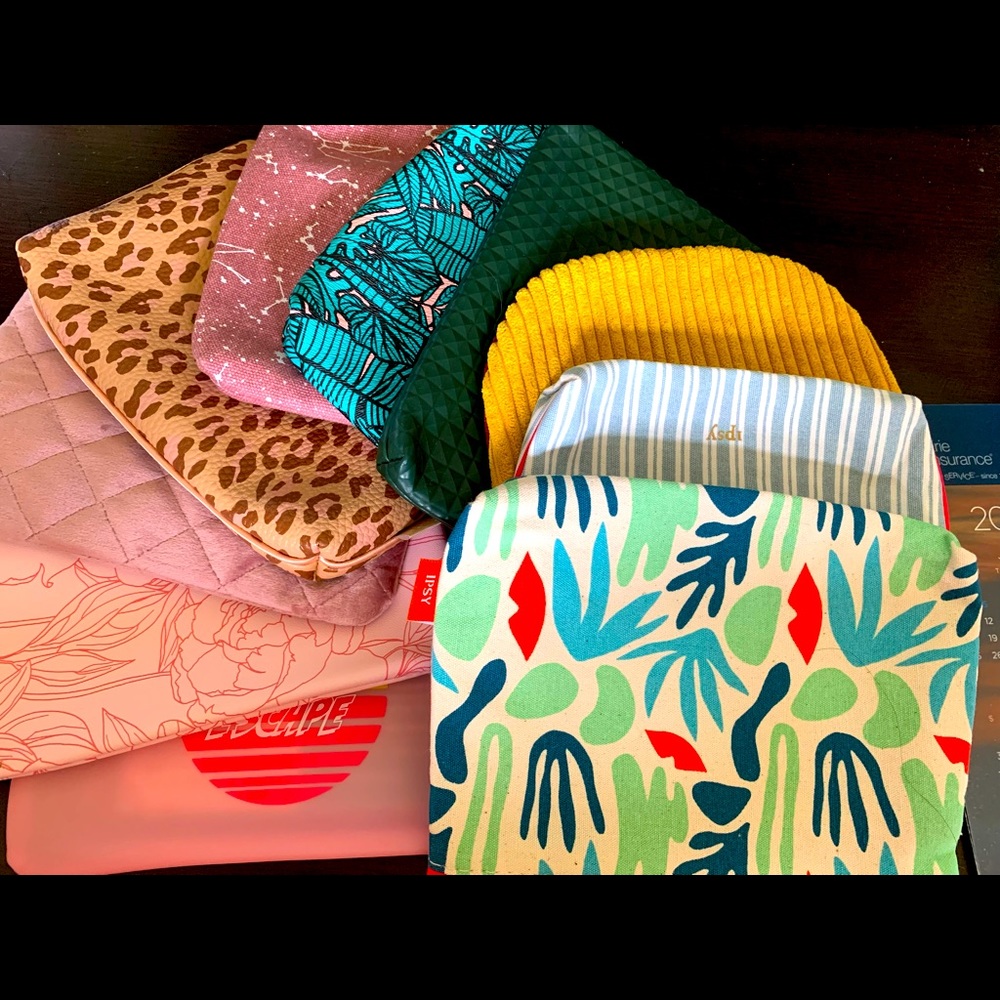 IPSY (10) Assortment Make-up Bags (10) Bundle